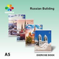 Cuaderno de Ejercicios Cosido con Espiral, Tamaño A4, con Cubierta de Papel, Número de Hojas Personalizable (40/60/80/100), para Uso Escolar