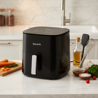 Nouvelle Friteuse à Air Chaud 5L Moderne avec Écran LED, Cuisson Rapide, Appareil de Cuisine Domestique Conforme ROHS