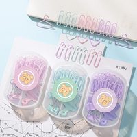 Ensemble de papeterie de bureau miniature couleur macaron personnalisé, agrafeuse et pince à papier, cadeau d'entreprise en gros