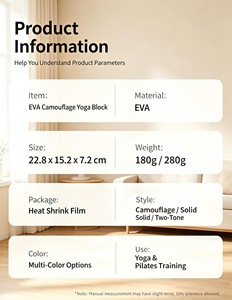 Bloques de Yoga y Ladrillos de Espuma EVA Antideslizantes Ecológicos de Alta Densidad, Accesorios de Fitness para Pilates, Entrenamiento de Danza para Niños - Product Image 6