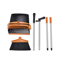 Ensemble balai et pelle à long manche pliables et coupe-vent pour le nettoyage professionnel des sols domestiques – Vente en gros à prix avantageux