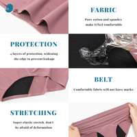 Culottes menstruelles lavables 2026 pour femme, sous-vêtements anti-fuites pour l'incontinence, en bambou et dentelle, 4 couches, culottes de règles