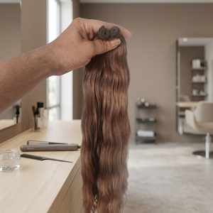 ผมต่อแบบ Genius Weft บางเฉียบ มองไม่เห็นรอยต่อ ผมแท้แบบ Double Drawn Genius Weft - Product Image 1