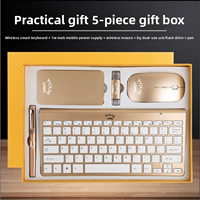 Ensemble d'articles promotionnels personnalisés pour entreprises : clavier sans fil, souris, stylo, batterie externe USB pour le marketing d'entreprise