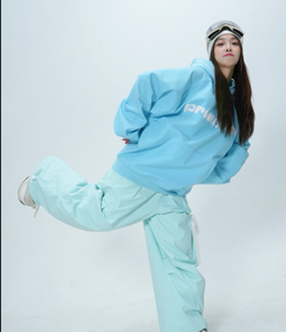 Sweat à capuche de ski imperméable personnalisé Veste à capuche extérieure décontractée et sweat à capuche de ski pour le ski et les sports de neige violet - Product Image 2