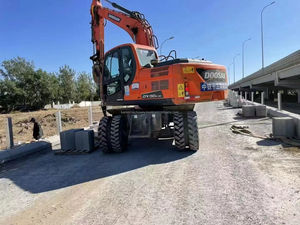 Excavadora Doosan de segunda mano original coreana, excavadora de ruedas de 15 toneladas, excavadora de ruedas Doosan usada DX150W barata en venta - Product Image 3