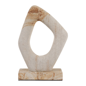 Sculpture abstraite en pierre Palimanan, ornement géométrique pour la maison, le salon, le bureau, la table basse, la décoration d'étagère - Product Image 4
