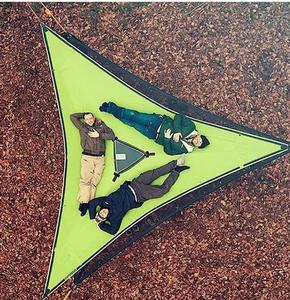 <span class=keywords><strong>Hamac</strong></span> <span class=keywords><strong>triangulaire</strong></span> portable en maille, tente suspendue pour l'extérieur, camping, randonnée et détente - Product Image 2