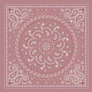Pañuelo Bandana Cuadrado con Estampado Floral Vintage, 70x70cm, Transpirable, de Poliéster, para Mujer, Uso Diario, Combinable con Todo - Product Image 3