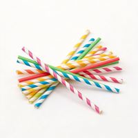 Pailles en papier télescopiques entièrement biodégradables de 12 mm et 6 mm pour boissons, en gros, pour emballage en boîte