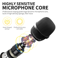 Microphone sans fil dynamique double canal XLR Xtuga U771 Guangdong avec lumières LED - Utilisation professionnelle 50-80m