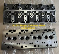 Pièces de moteur diesel, culasse monocylindre pour K4102. Veuillez fournir des photos du bas du piston pour vérifier si l'injection est directe ou par tourbillonnage.