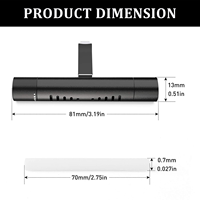 Diffuseurs de Parfum pour Voiture à Clipser, Bâtonnets d'Huile Essentielle pour Assainisseur d'Air Automobile, Accessoires de Décoration et de Fragrance