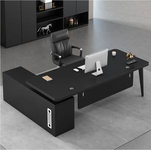 단일 관리자 감독자 또는 대통령을위한 튼튼한 보스 책상 및 편안한 의자 세트 이그제큐티브 오피스 가구 - Product Image 3