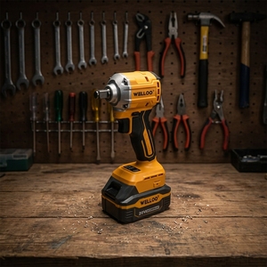 Llave de Impacto Inalámbrica de 20V con Batería de Iones de Litio, Industrial, Alto Torque 550Nm, para Bricolaje y Automóviles, 1/2 Pulgada, Ligera - Product Image 2