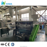 Ligne de lavage et de production de recyclage de bouteilles en plastique PET semi-automatique Ivima avec réservoir de lavage à chaud
