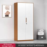 Armoire de classement à double porte avec tiroirs, armoire d'archives verrouillable pour bureau et maison, en acier robuste résistant à la rouille