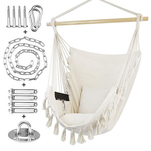 Jardín <span class=keywords><strong>Patio</strong></span> Macrame hamaca colgante columpios para adultos interior - Product Image 3