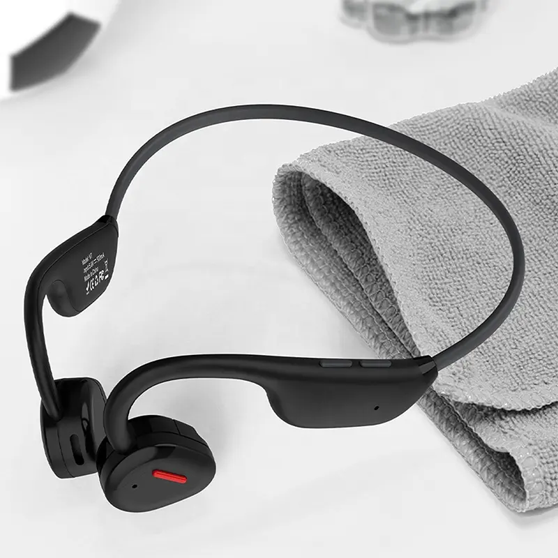 BT Sport Waterproof Ear Hook Head Phones Wireless Bluetooth Earphone Headset Air Bone Conduction Headphone
