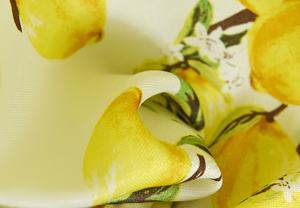 Rideaux de haute qualité, style nordique tendance, en lin imprimé, motif citron, pour <span class=keywords><strong>baie</strong></span> <span class=keywords><strong>vitrée</strong></span>, salon, balcon - Product Image 4