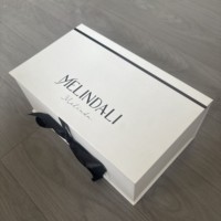 Scatole Regalo di Lusso Personalizzate Fatte a Mano per Cosmetici e Decorazioni Natalizie, in Cartone Rigido con Interno in Spugna, Coperchio Rimovibile Bianco Goffrato