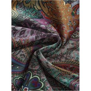 FOXA Women's Boho Fringe Tube <b>Top</b> Paisley Print Retro Bandeau <b>Crop</b> <b>Top</b> Concert Outfit Woven <b>Tassel</b> Decoration - Product Image 2