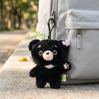 Porte-clés personnalisé en peluche petit ours, porte-clés ours en peluche OEM ODM pour pendentif de sac à dos, cadeau de vacances, promotion commerciale, souvenir