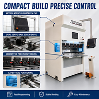 Presse plieuse CNC électrique compacte à double servo, haute précision, pour le pliage de tôles, avec commande par écran tactile
