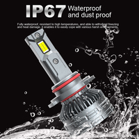 Phare LED de voiture N2 9005 HB3 140W haute puissance, lumière blanche 6500K, ampoule auto 6000LM, 9-36V
