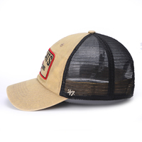 Gorra de camión de red deportiva antigua de 6 paneles con bordado 3D personalizado al por mayor para hombres y mujeres, sombrero de malla de algodón a la moda para pesca y ciclismo
