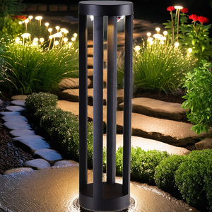 Lampe LED d'extérieur moderne étanche IP65, température de couleur réglable 2700-6500K, 7W, corps en aluminium, tailles H300MM H400MM H600MM - Product Image 2