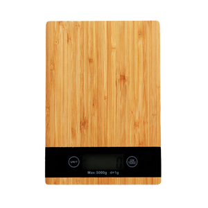 Intelligente Elektronische Rechteckige Bambus-Küchenwaage Batteriebetriebenes Digitales Holz-Wiegegerät für Präzise Gewichtsmessung - Product Image 4