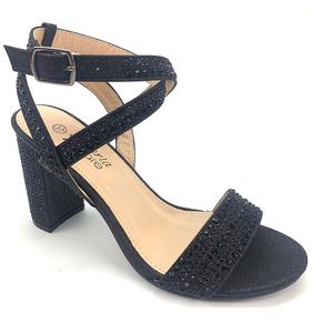 Nuovi tacchi estivi di medie dimensioni per donna con trapano chic e comodi sandali principessa con tacco basso a punta aperta - Product Image 6