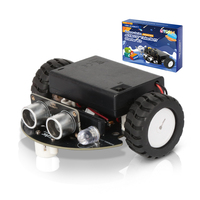 ACEBOTT Robot Microbit compatible avec la vision IA pour le football, kit de voiture robot programmable DIY pour Microbit, projet éducatif STEM