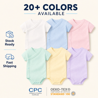 Vente en gros de combinaisons en tricot pour bébé Kimono, personnalisables, pour nouveau-nés, en coton biologique GOTS 100%, combinaisons pour bébé fille, vêtements pour nourrissons