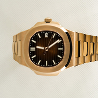 Montre automatique pour homme, élégante et luxueuse, en or rose, carrée, étanche, lumineuse, avec bracelet en acier inoxydable