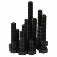 Vis hexagonales externes en nylon noir de haute qualité, fabriquées en Chine, grade A2-70, M4-M10