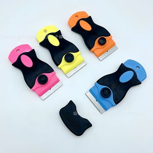 Raspador de plástico multifunción con cuchillas reemplazables para limpieza y tintado de vidrios, herramienta de forma rectangular QQ-555 - Product Image 3