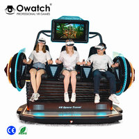 Chaise de cinéma dynamique 9D VR, équipement de réalité virtuelle 3 DoF, plateforme électronique de réalité virtuelle, fournisseurs de chaises de jeu interactives VR pour salles d'arcade