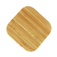 Chargeur sans fil portable en bois personnalisé avec logo – Support de charge rapide pour téléphone portable