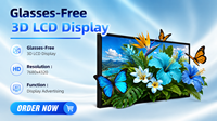 Рекламный дисплей STARTEK LCD 86 дюймов 8K (7680x4320) с ОС Windows, 3D без очков, для торговых центров и помещений