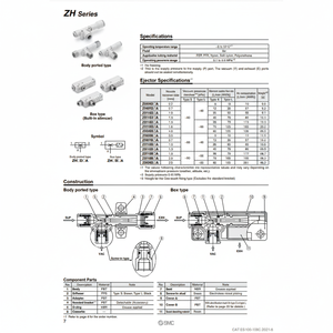 Eyector de vacío SMC Pneumatics, manutención de materiales, - Product Image 1
