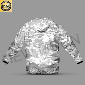 Custom Full Print Lightweight Sublimation Windproof Sun Protection Jacket Custom Men's <b>Camouflage</b> Windproof Jacket - Product Image 6