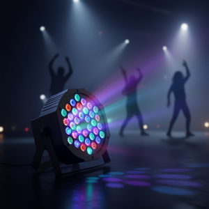 D0100HRXFNJ Luz PAR RGB de 36 LED, Luz de Escenario DMX, Paquete de 4, Iluminación Interior para Discotecas y Actuaciones en Escenario - Product Image 2