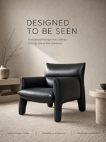 Fauteuil d'appoint moderne rembourré, fabrication directe usine OEM ODM, option en cuir pleine fleur ou tissu, idéal pour salon et chambre à coucher