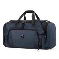 Sac de voyage unisexe élégant en Oxford, résistant à l'eau, grande capacité, bandoulière, compartiment séparé pour chaussures, bagage de voyage