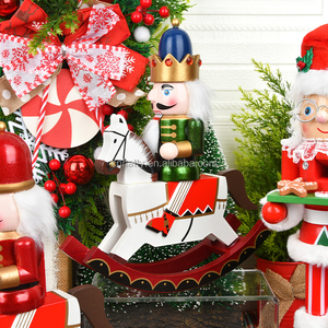 ตุ๊กตาไม้ลายสก็อตแบบดั้งเดิม ทำมือ ทาสีด้วยมือ รูปนัทแครกเกอร์ ขนาดคิง ตกแต่งผนังธีมเทพนิยาย สำหรับเทศกาลวันหยุด รุ่น Hatty - Product Image 6