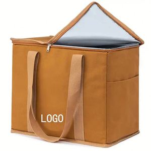 Bolsa Térmica Aislante para Entrega de Alimentos, Reutilizable, de Lona Suave, Personalizable, para Camping y Playa, con Aislamiento de Aluminio, Bolsas Grandes - Product Image 2