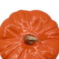 Ensemble de batterie de cuisine classique en fonte émaillée 22/24 cm, comprenant une grande marmite à soupe et à ragoût en forme de citrouille, un faitout et un pot à sucre pour la cuisson