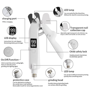 2-in-1 Smarter LED-Krallenschneider & -Trimmen, ABS HD Display, Ergonomischer Griff, Umweltfreundlich für Katzen & Hunde, Tierpflegebedarf für Innenräume - Product Image 5
